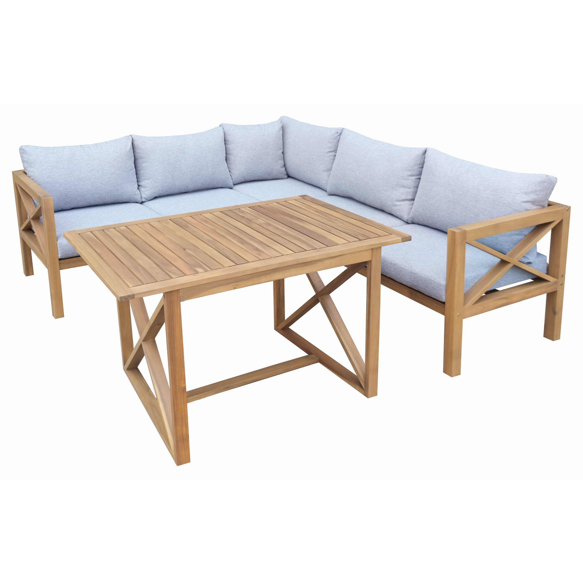 Loungemöbelset 'Filippa' für 5 Personen Akazienholz