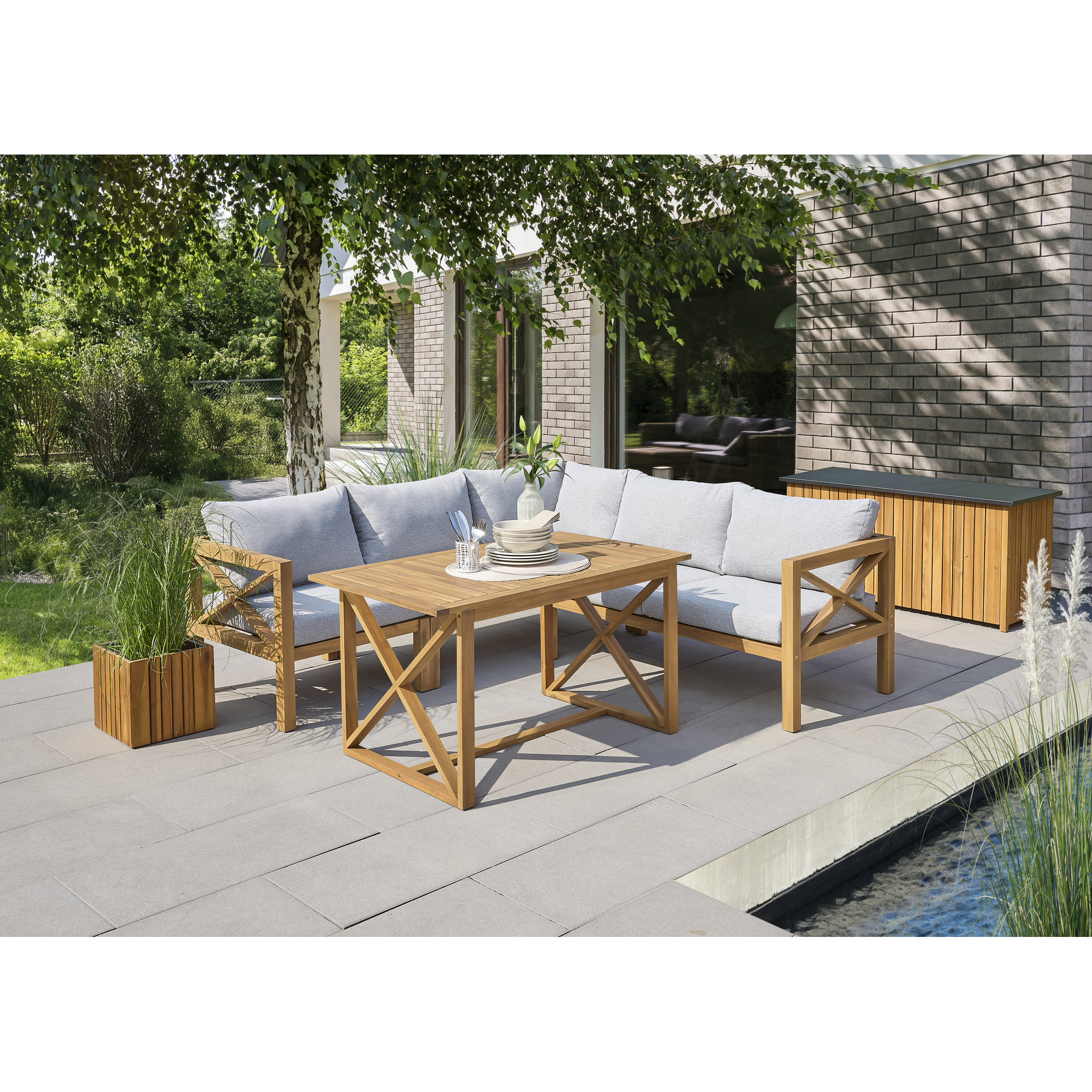 Loungemöbel-Set 'Filippa' Akazie 4-teilig