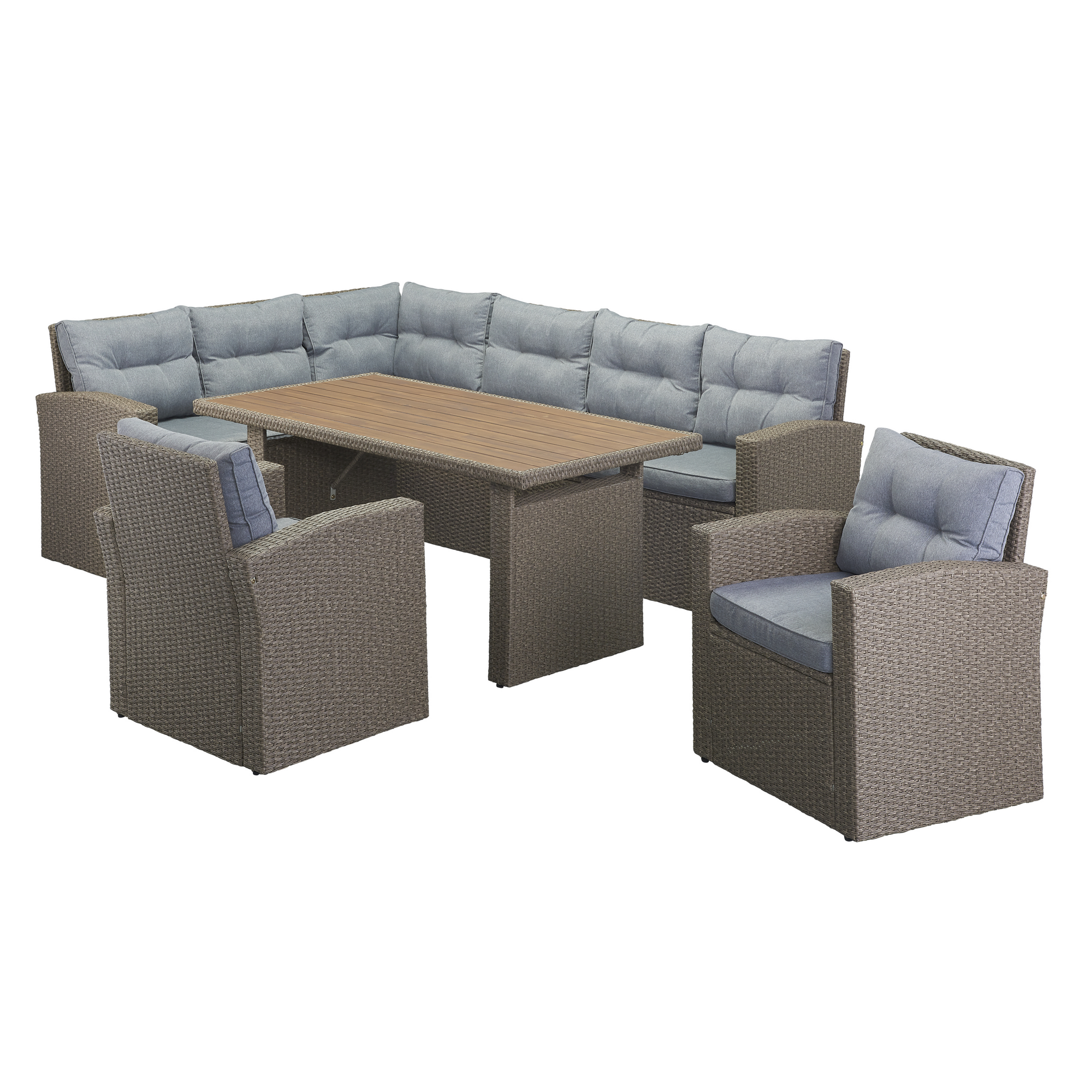 Loungemöbel-Set 'Marielle' braun 5-teilig