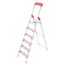 Stehleiter 'L81 ComfortLine' 6 Stufen 128 cm mit Wechselfuß-Set
