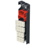 Stehleiter 'L81 ComfortLine' 6 Stufen 128 cm mit Wechselfuß-Set
