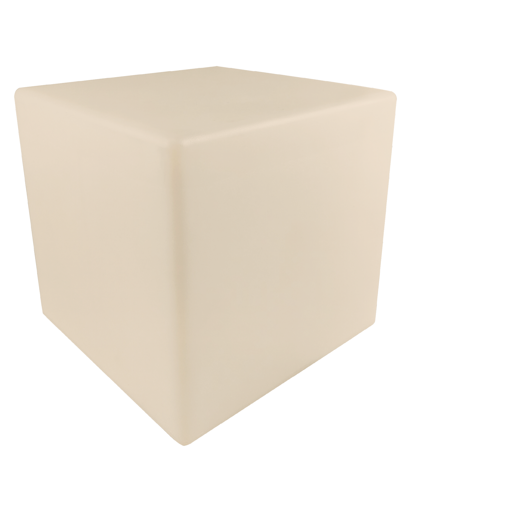 Solar Dekolicht 'Würfel' weiß mit Erdspieß 30 x 30 cm