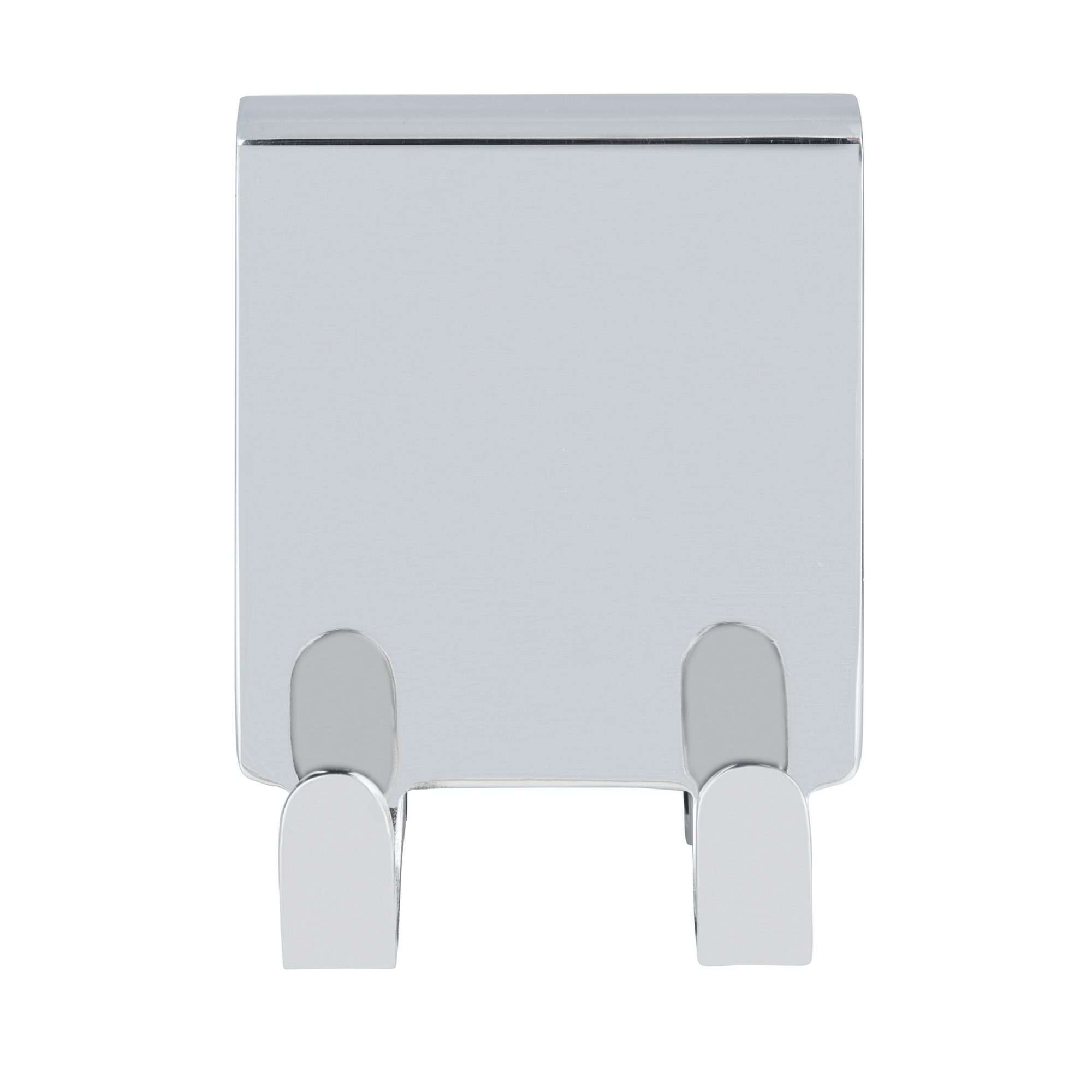 Doppel-Duschhaken 'Brola' Edelstahl glänzend 4 Haken, für Duschwände bis 8 mm