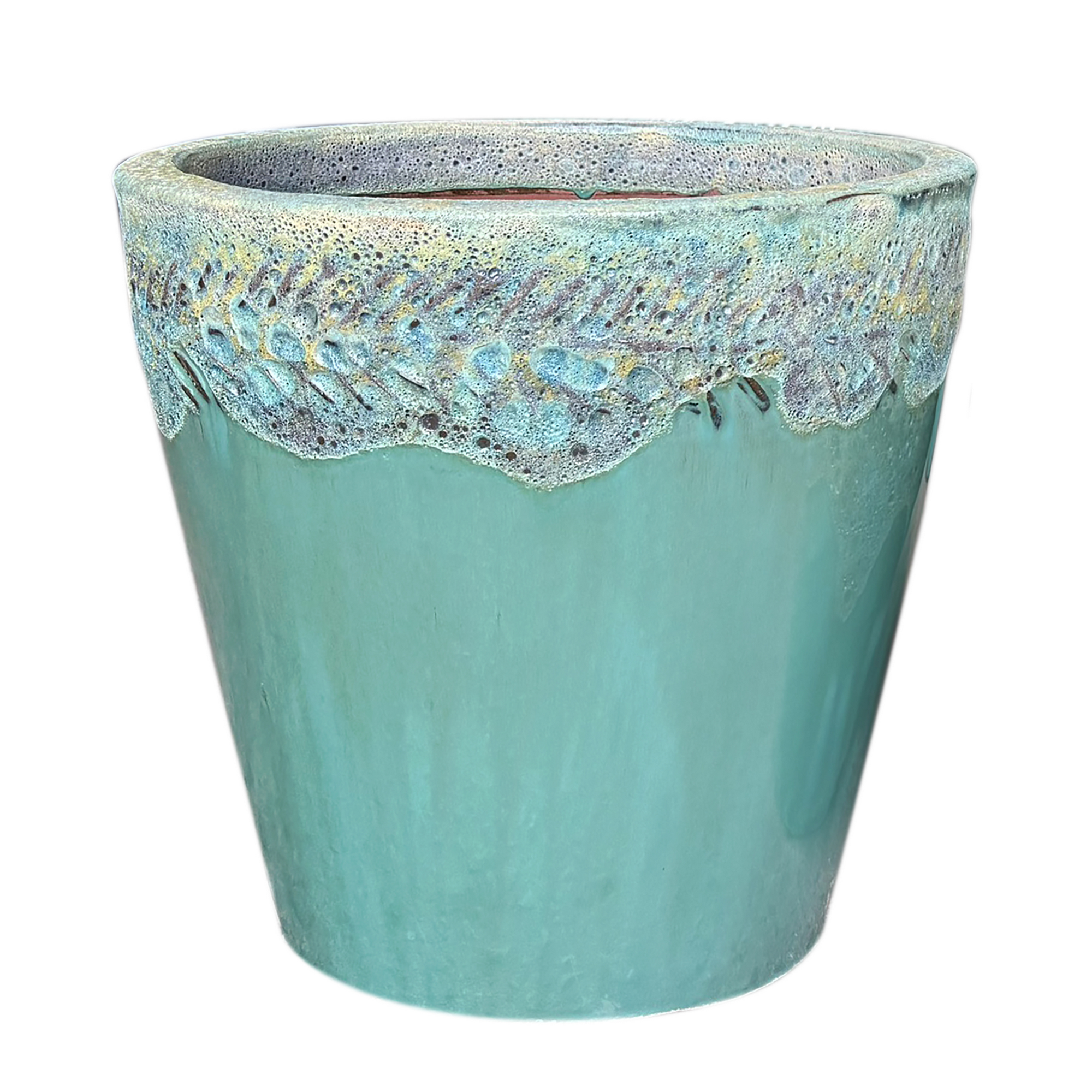 Pflanzgefäß 'Ferro' mintgrün Ø 26 x 26 cm