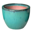 Pflanzgefäß 'Lagune' türkis Ø 37 x 27 cm