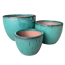 Pflanzgefäß 'Lagune' türkis Ø 29 x 21 cm