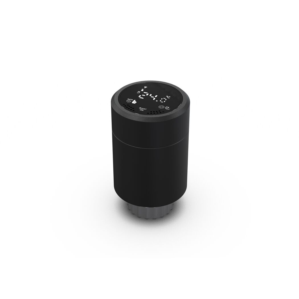 Thermostatkopf mit WiFi schwarz M30 x 1,5