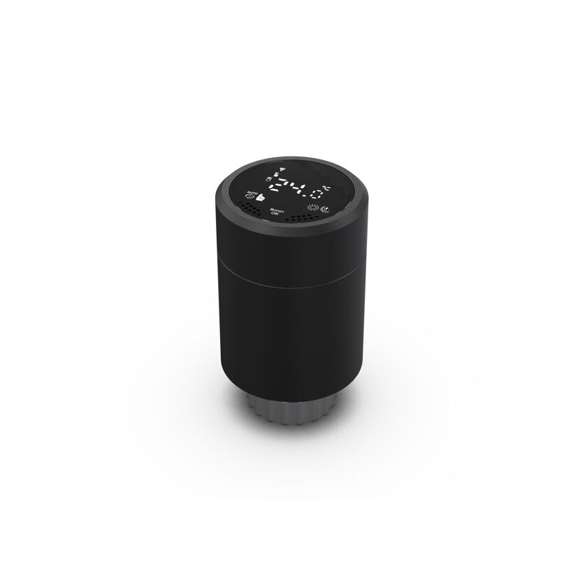 Thermostatkopf mit WiFi schwarz M30 x 1,5