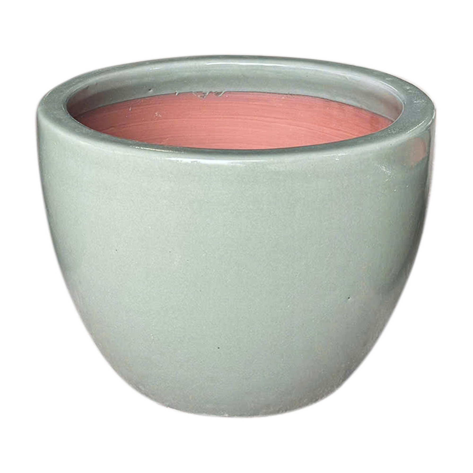 Pflanzgefäß 'Lagune' hellgrün Ø 23 x 16 cm