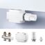 Hahnblock 6 in 1 für Heizkörper weiß M30 x 1,5 mm
