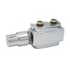 Hahnblock 6 in 1 für Heizkörper chromfarben M30 x 1,5 mm