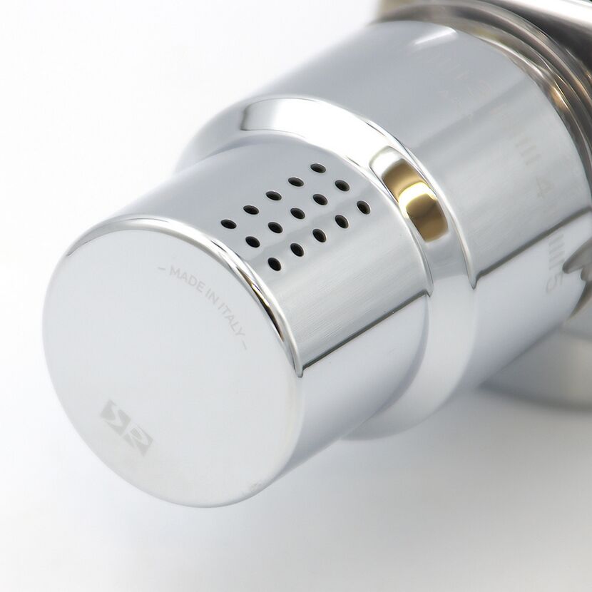 Hahnblock 6 in 1 für Heizkörper chromfarben M30 x 1,5 mm