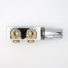 Hahnblock 6 in 1 für Heizkörper chromfarben M30 x 1,5 mm
