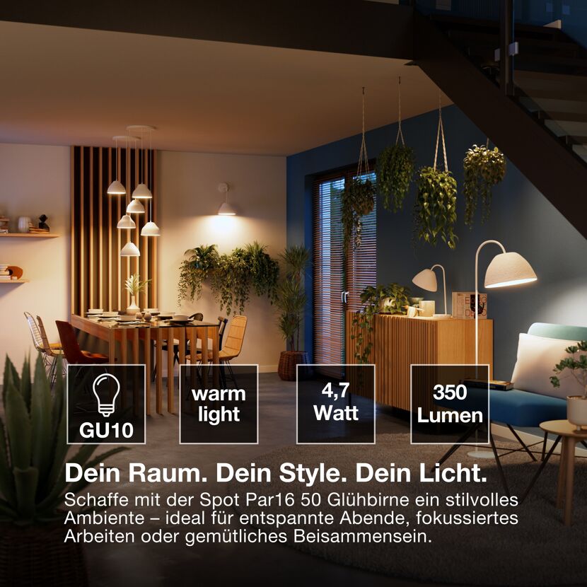 LED-Reflektor 'Smart + Matter' GU10 4,7 W 350 lm