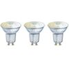 LED-Leuchtmittelset 'SMART+ MATTER Spot Dimmable' dimmbar Reflektor klar GU10 4,7 W 350 lm warmweiß 3 Stück