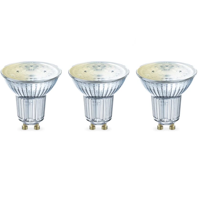 LED-Leuchtmittelset 'SMART+ MATTER Spot Dimmable' dimmbar Reflektor klar GU10 4,7 W 350 lm warmweiß 3 Stück