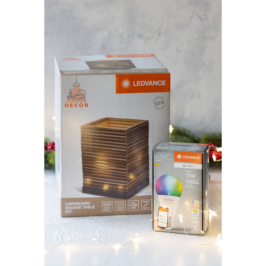 LED-Leuchtmittel 'SMART+ MATTER Classic shapes Multicolor' dimmbar Standardform matt E27 9,5 W 1055 lm RGB - tunable white