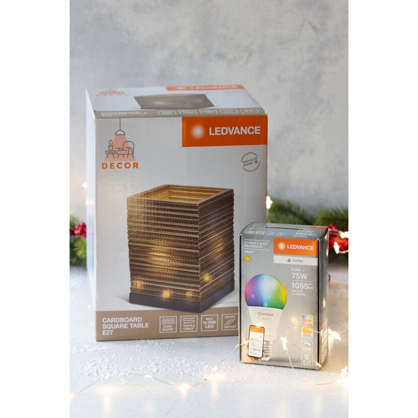 LED-Leuchtmittel 'SMART+ MATTER Classic shapes Multicolor' dimmbar Standardform matt E27 9,5 W 1055 lm RGB - tunable white