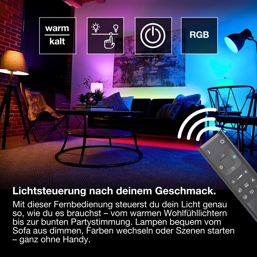 WiFi-Fernbedienung 'SMART' schwarz mit USB-C