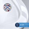Wand-WC 'Euro Keramik' spülrandlos inklusive WC-Sitz weiß