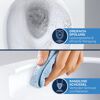 Wand-WC 'Euro Keramik' spülrandlos inklusive WC-Sitz weiß