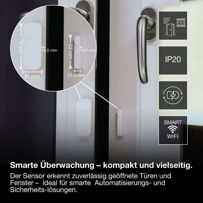 WiFi-Fenstersensor 'Smart' weiß