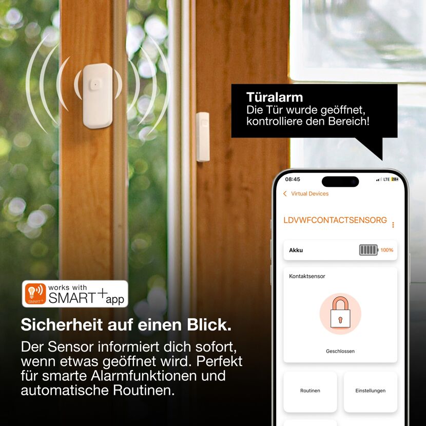 WiFi-Fenstersensor 'Smart' weiß