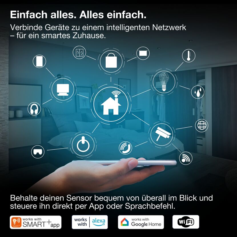 WiFi-Fenstersensor 'Smart' weiß
