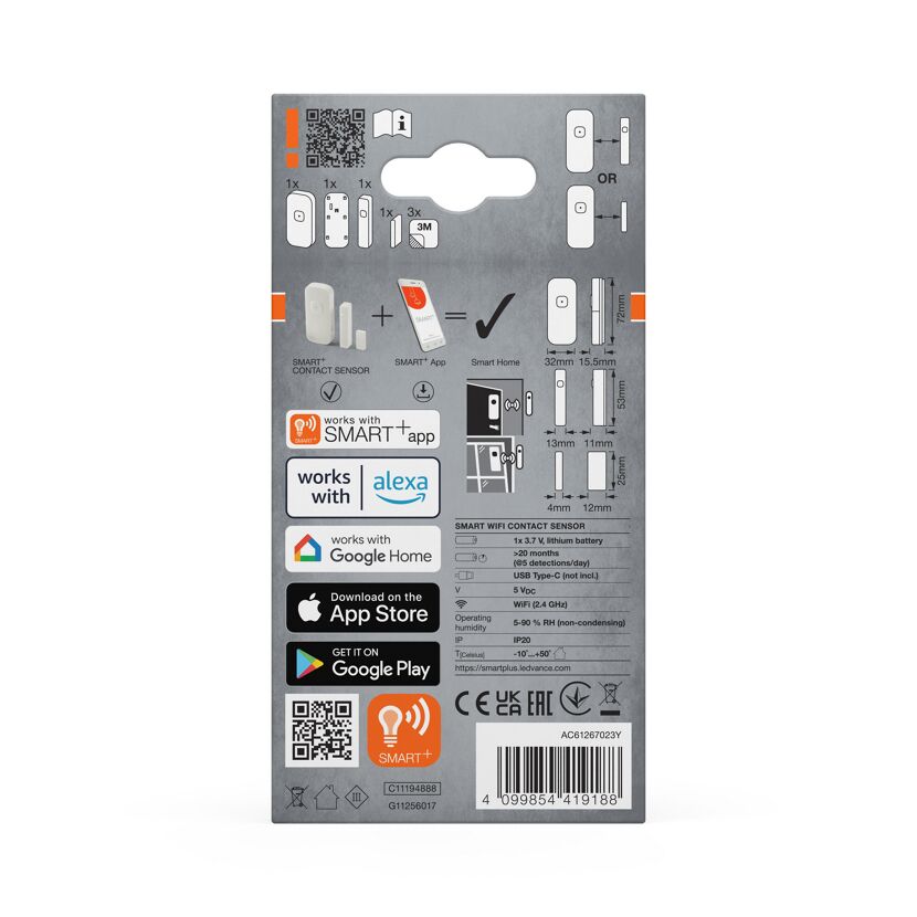 WiFi-Fenstersensor 'Smart' weiß