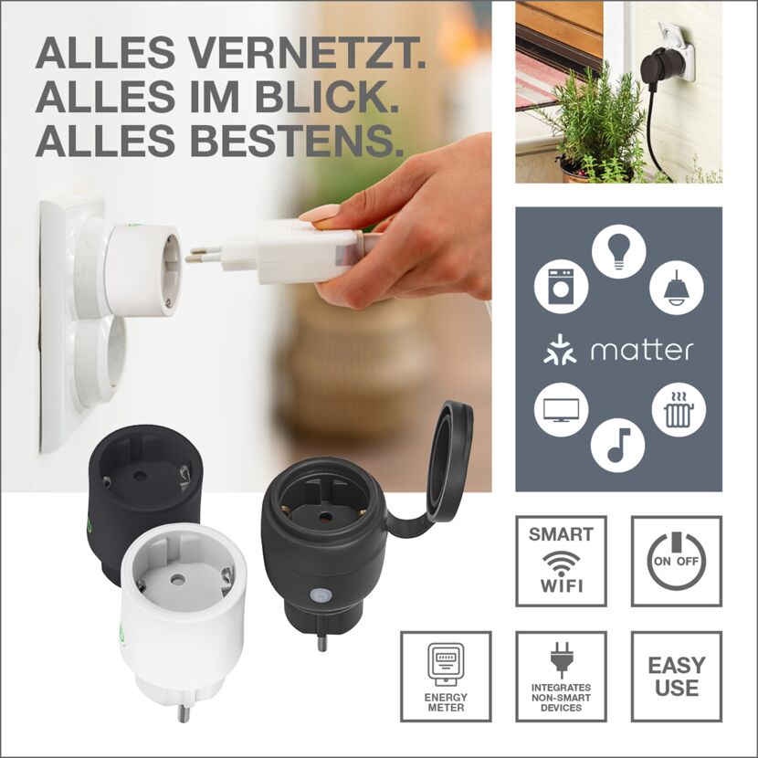 WiFi-Indoor-Steckdose 'Smart Plug' weiß