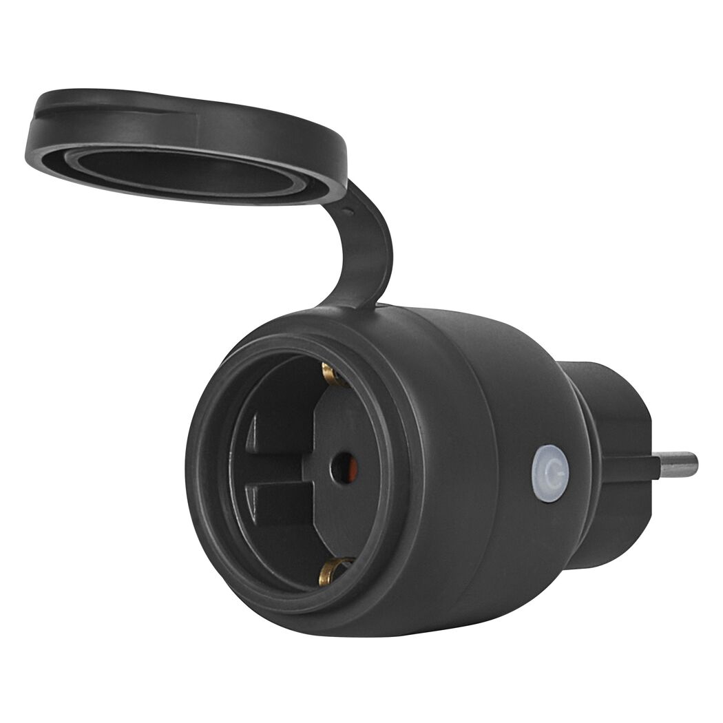 Outdoor-Steckdose 'Smart+ Matter Compact' schwarz