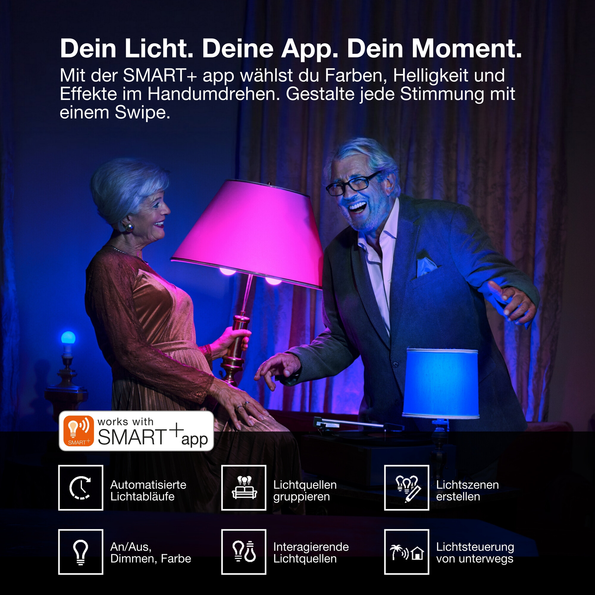 LED-Leuchtmittel 'Smart+ Classic' B 40 E14 4,9W470 lm Multicolor