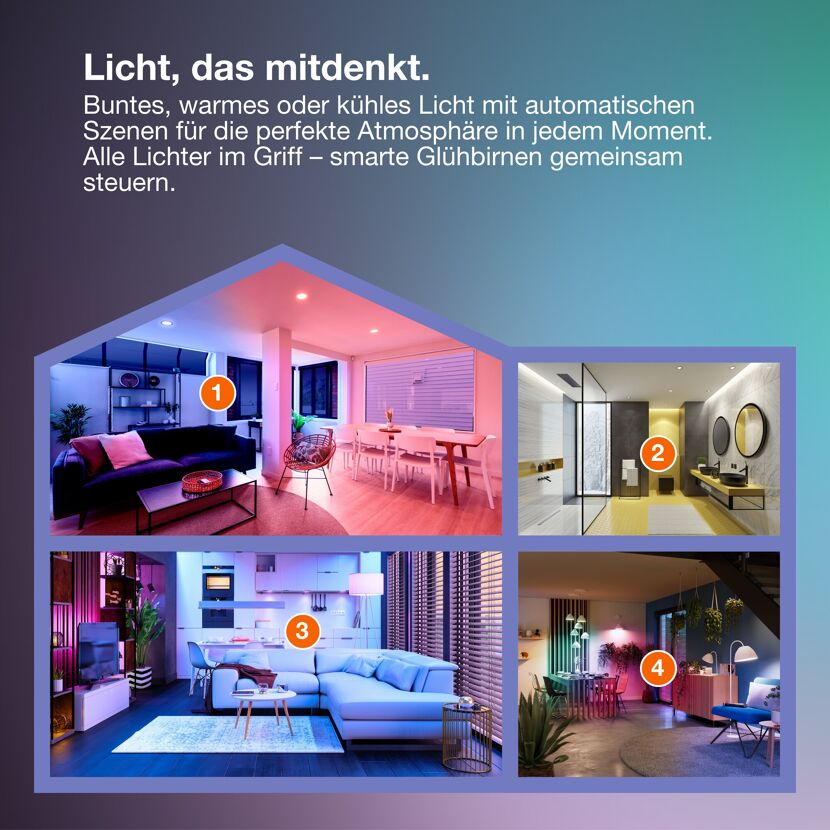 LED-Leuchtmittel 'Smart+ Spot' PAR16 50 GU10 4,7W Multicolor