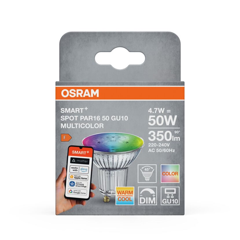 LED-Leuchtmittel 'Smart+ Spot' PAR16 50 GU10 4,7W Multicolor