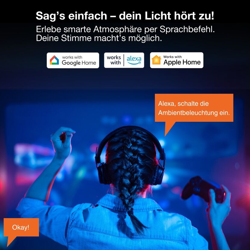 LED-Band 'Smart+Matter' mit Farbwechsel 1 m