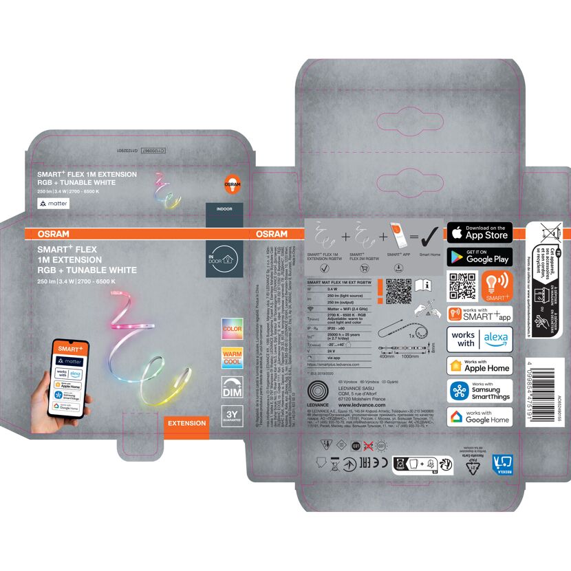 LED-Band 'Smart+Matter' mit Farbwechsel 1 m