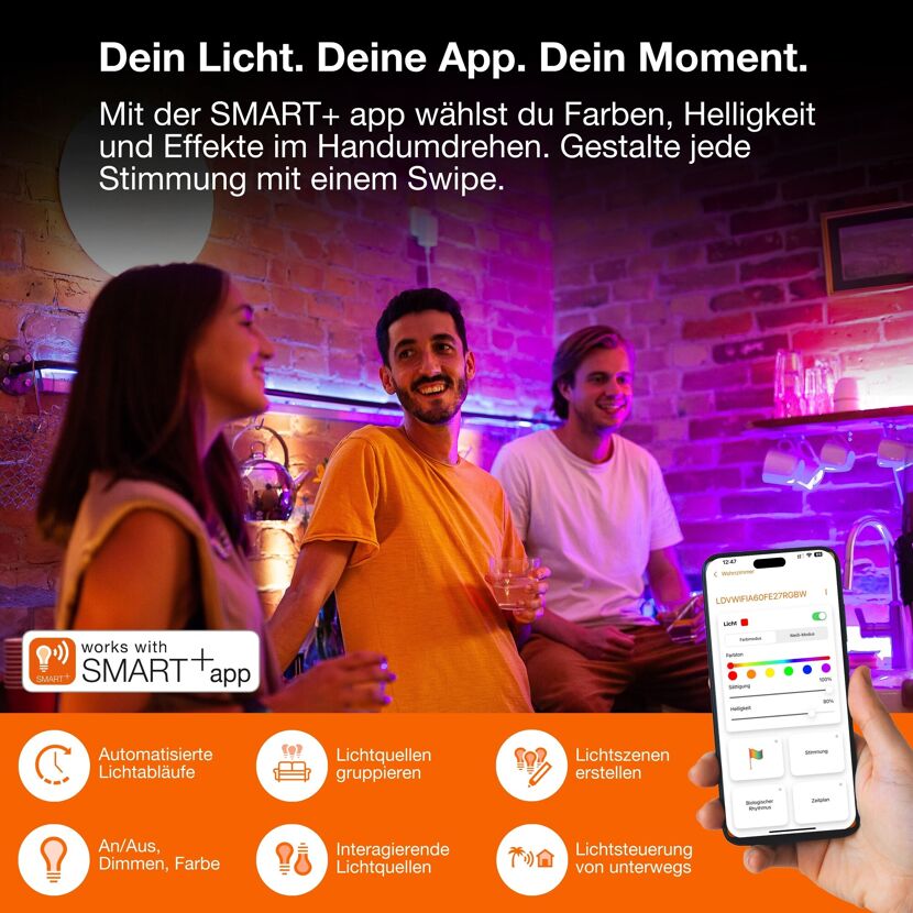 LED-Band 'Smart+Matter' mit Farbwechsel 2 m