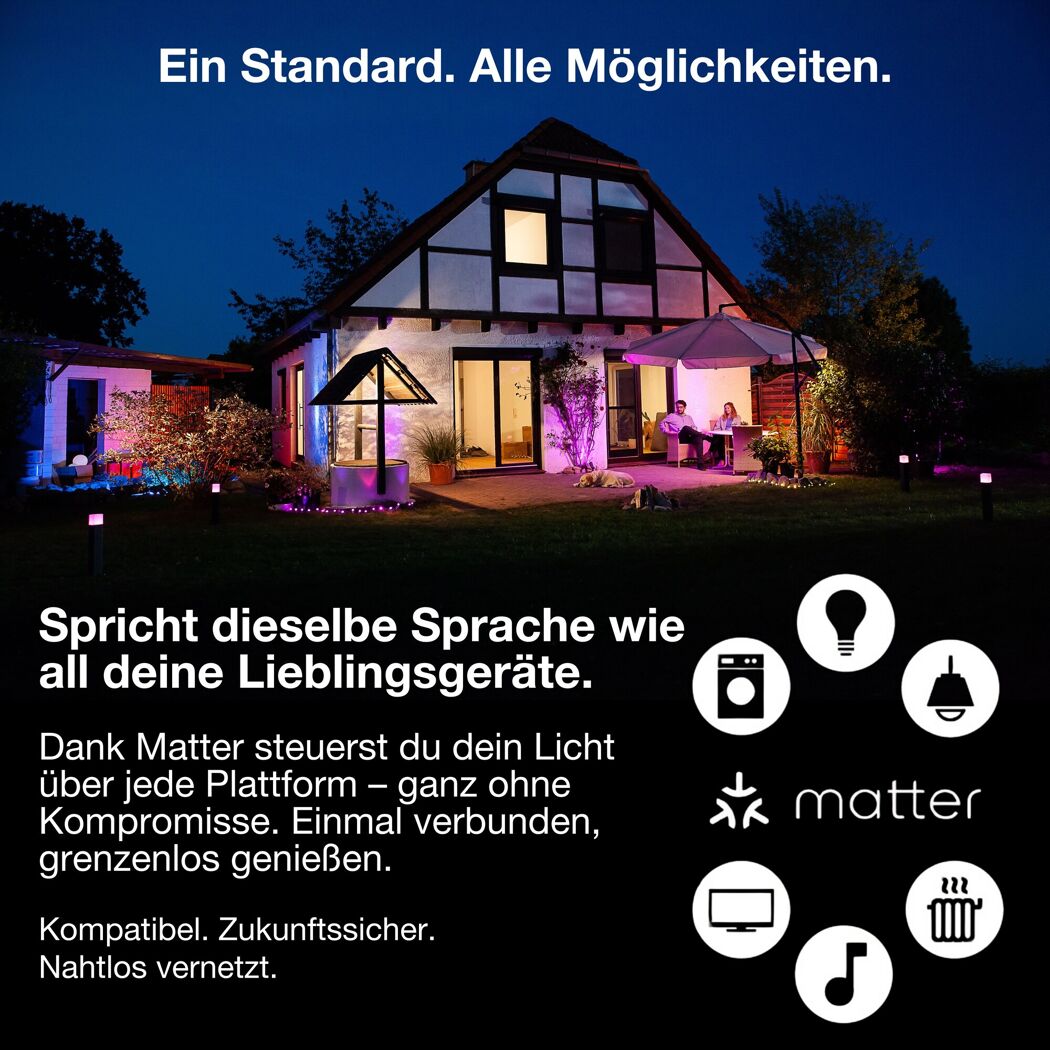 LED-Leuchtband 'Smart+ Matter Flex' dimmbar 8,5 W 500 lm 200 cm