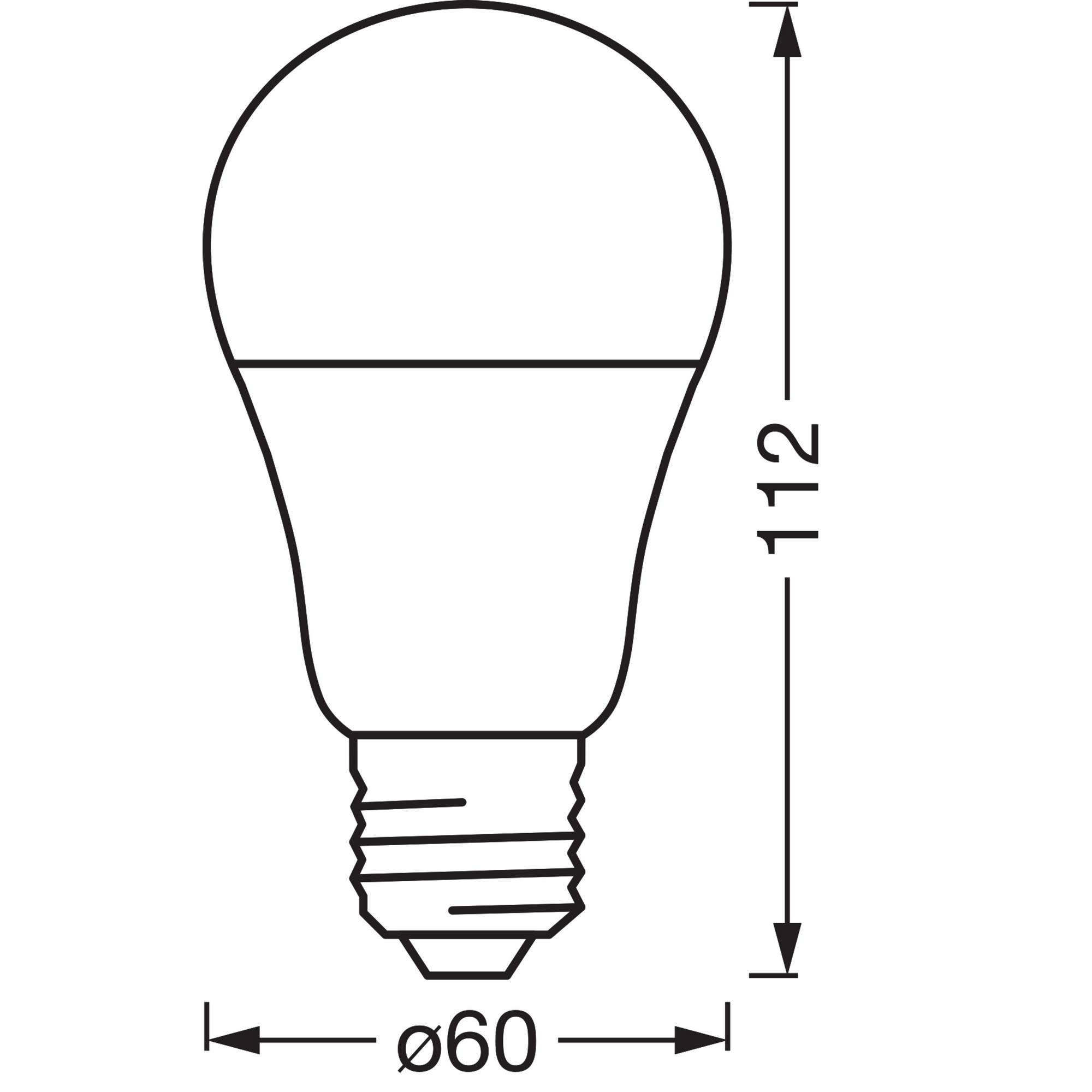 LED-Leuchtmittel 'Smart+ Matter' 9 W E27 Tunable White