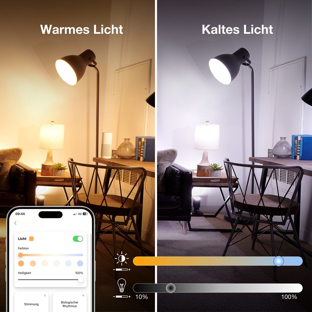 LED-Leuchtmittel 'SMART+ MATTER Classic shapes Tunable white' dimmbar Standardform matt E27 14 W 1521 lm warmweiß bis tageslichtweiß