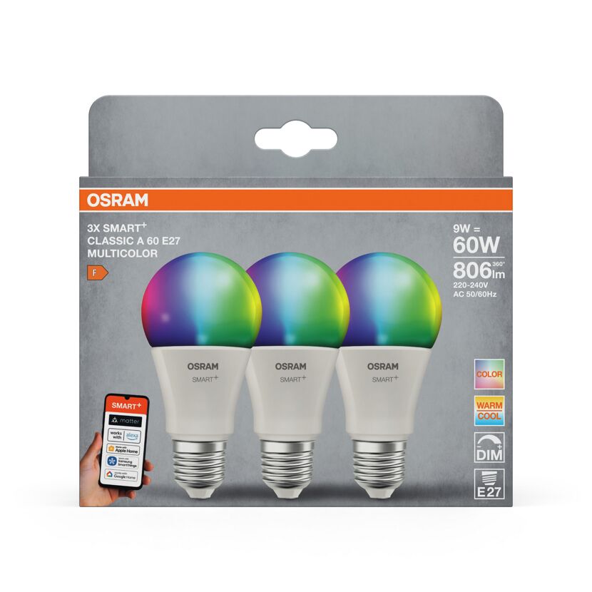 LED-Leuchtmittel 'Classic Shapes' 9 W 806 lm 3 Stück