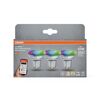 LED-Leuchtmittelset 'Smart+' dimmbar Reflektor klar GU10 4,7 W 350 lm RGB - tunable white 3 Stück