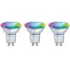 LED-Leuchtmittelset 'Smart+' dimmbar Reflektor klar GU10 4,7 W 350 lm RGB - tunable white 3 Stück