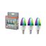 LED-Leuchtmittelset 'SMART+ MATTER Classic shapes Multicolor' dimmbar Kerze matt E14 4,9 W 470 lm RGB - tunable white 3 Stück