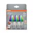 LED-Leuchtmittelset 'SMART+ MATTER Classic shapes Multicolor' dimmbar Kerze matt E14 4,9 W 470 lm RGB - tunable white 3 Stück