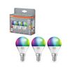 LED-Leuchtmittelset 'SMART WiFi CLP' dimmbar Tropfen matt E14 4,9 W 470 lm RGB - tunable white 3 Stück