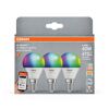 LED-Leuchtmittelset 'SMART WiFi CLP' dimmbar Tropfen matt E14 4,9 W 470 lm RGB - tunable white 3 Stück