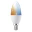 LED-Leuchtmittel 'SMART+ MATTER Classic shapes Tunable white' dimmbar Kerze matt E14 4,9 W 470 lm warmweiß bis tageslichtweiß