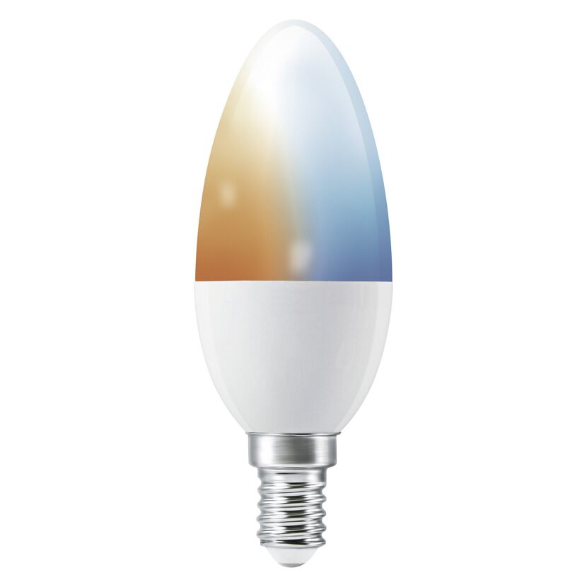 LED-Leuchtmittel 'SMART+ MATTER Classic shapes Tunable white' dimmbar Kerze matt E14 4,9 W 470 lm warmweiß bis tageslichtweiß