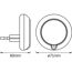 LED-Nachtlicht 'Lunetta Round' 0,3 W 3 lm warmweiß Ø 7,1 x 5 cm